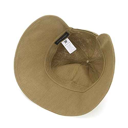 WHITE SANDS MOJA Linen Victorian Bonnet Hat Sun Cap, Foldable Summer Visor | New Katy