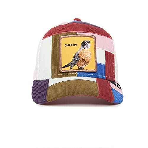 Goorin Bros. The Farm Patchwork Collection Unisex Trucker Hat, Red (Right Side of The Bed), One Size