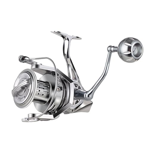 GARRET Spinning Reel, 8000/10000/12000 Aluminum Frame Surf Fishing Reels, Carbon Fiber 55LB Power Drag, Heavy Long Casting...