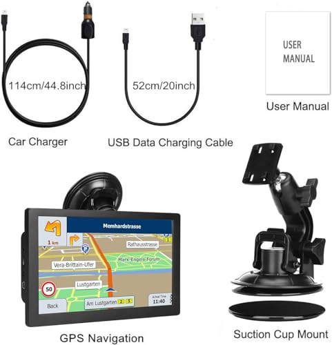 LOVPOI Truck GPS Commercial Drivers 2025, Trucker Car GPS Navigator, 9 inch Navigation System with Latest 2026 Maps Lifeti...