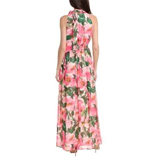 Anne Klein Women's Halter Neck Bow Maxi