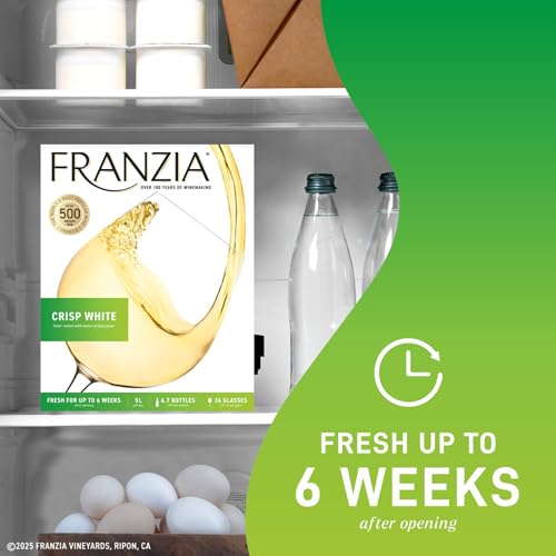 Franzia Crisp, White Wine, 5 Liters