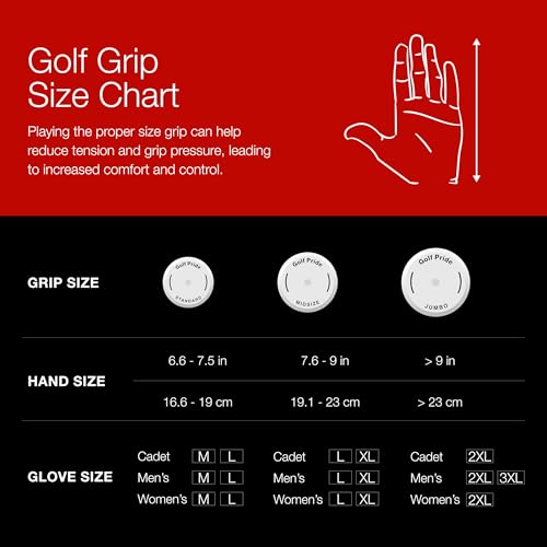 Golf Pride Tour Velvet Golf Grip - Durable Rubber Grip for Clubs - Features Anti-Slip Technology with Textured Surface