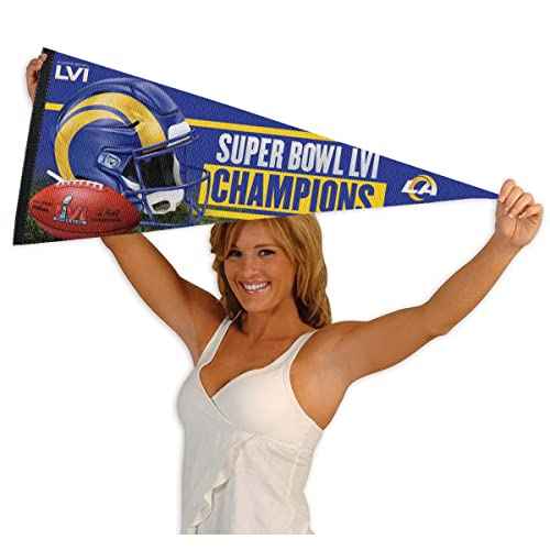 LA Rams 2022 Super Bowl LVI Champions Full Size Large Pennant