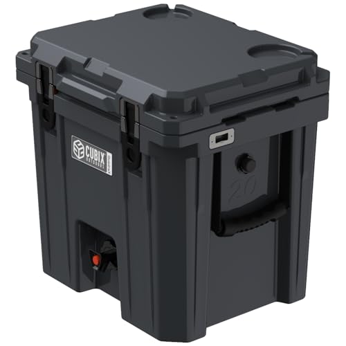Cubix Outdoors QuadraX 20QT 2-in-1 Beverage Hard Dispenser & Cooler, Portable for Parties, Camping, Beach | Use as Water J...