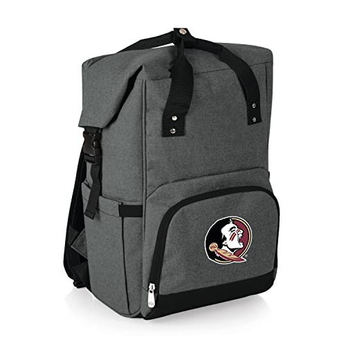 PICNIC TIME NCAA Unisex-Adult NCAA OTG Roll-Top Cooler Backpack, Hiking Backpack Cooler, Soft Cooler Bag