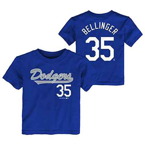 Outerstuff Cody Bellinger Los Angeles Dodgers #35 Kids Youth 4-20 Blue Name and Number T-Shirt
