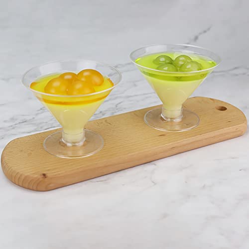 WUWEOT 60 Pack Plastic Martini Glasses, 5 Oz Tall Cocktail Glasses, Unbreakable Appetizer Dessert Cups Drinkware for Home ...