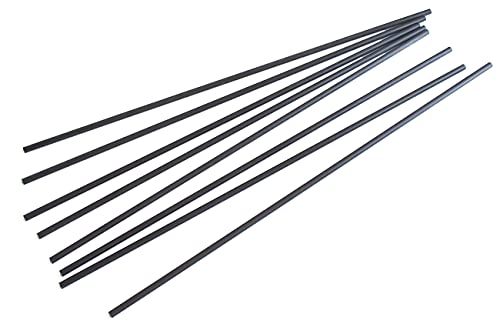 8pcs 3.0mm Round Carbon Fiber Tube 3.0x1.5x300mm (pultrusion) for Quadcopter, RC Airplanes