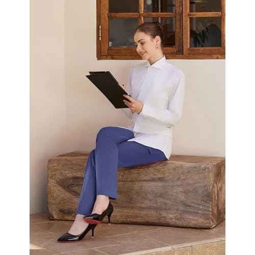baleaf Women's Fleece Lined Pants Yoga Pants Warm Thermal Winter High Waisted Straight Leg Leggings with 6 Pockets