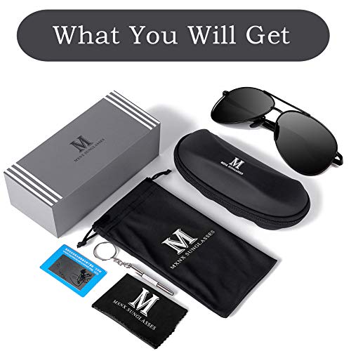 mxnx Aviator Sunglasses for Men Polarized Women UV Protection Lightweight Driving Fishing Sports Unisex glasses MX208