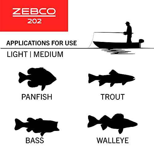 Zebco Zebco 202 Spincast Reel and Fishing Rod Combo, Pre-Spooled with 10-Pound Cajun Line, Includes Tackle Kit