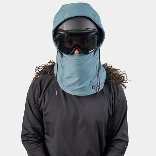 BLACKSTRAP Overhood Therma Dual Layer Adjustable Balaclava Ski Mask, Over or Under Helmet, Adult Unisex, One Size Fits All