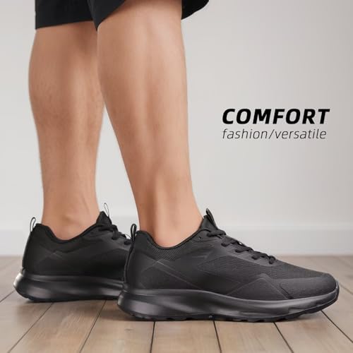 Mens Trail Running Shoes Fashion Walking Hiking Non Slip Sneakers Tennis Cross Training Outdoor Casual Workout Trainers