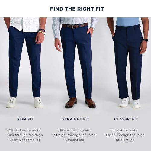 Haggar Men's Cool 18 Classic Fit Pleat Front Expandable Waistband Short (Regular and Big & Tall Sizes)