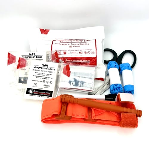 Basic Bleeding Control Kit from iThrive Medical - Stop The Bleed Kit with CAT Tourniquet, Trauma Dressing, Gauze & More - ...