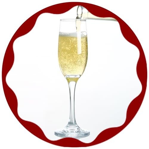 CZUMJJ Elegant Champagne Glasses Set of 16, Long Stem Glass Champagne Flutes for Mimosa, Sparking Wine, Wedding, Party - 6...