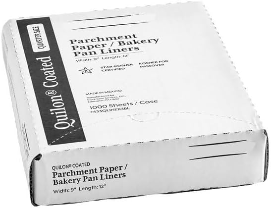 Quilon Coated Parchment Paper, 9 x 12 inches, Quarter Size Sheet Pan Liner, 1000/Case