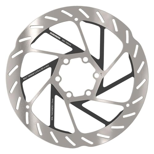 SRAM HS2 Disc Brake Rotor - 200mm, 6-Bolt, Rounded, Silver/Black
