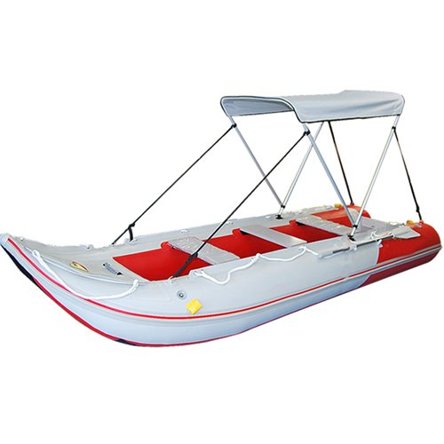 Portable Bimini Top Cover Canopy for Inflatable Kayak Canoe Boat (2 Bow)