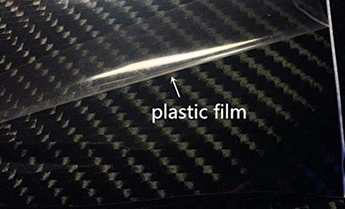 DIYAH 6D High Gloss Black Carbon Fiber Vinyl 12" x 60" / 1 FT x 5 FT Bubble Free Air Release Car Wrap Film Automotive DIY ...