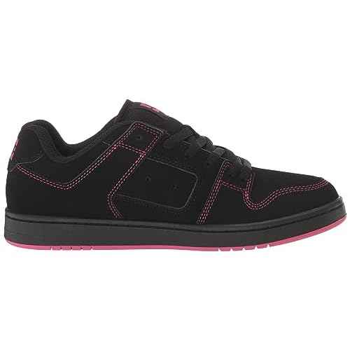 DC Women's Manteca 4 Low Skate Shoe, Battleship/Crazy Pink, 8.5