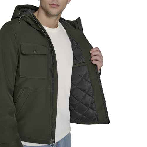 Levi's mens Ripstop Softshell Jacket With Hood
