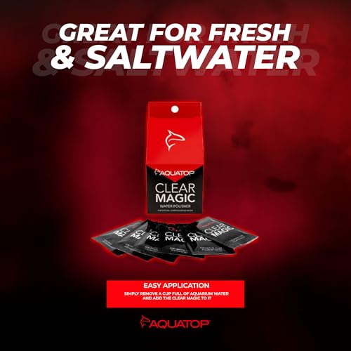 Aquatop Clear Magic Water Polisher - Safe for Freshwater and Saltwater Aquariums - May be added once a week - Easier Pick ...