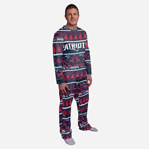 FOCO Men's Wordmark Family Matching Collection Set Holiday Pjs