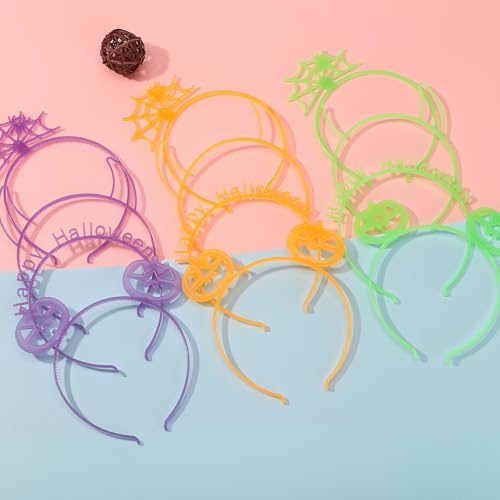Fishdown Glow in The Dark Party Supplies,12 Pcs Assorted Glow in Dark Cat Ear Crown Headband for Birthday Party,Halloween ...