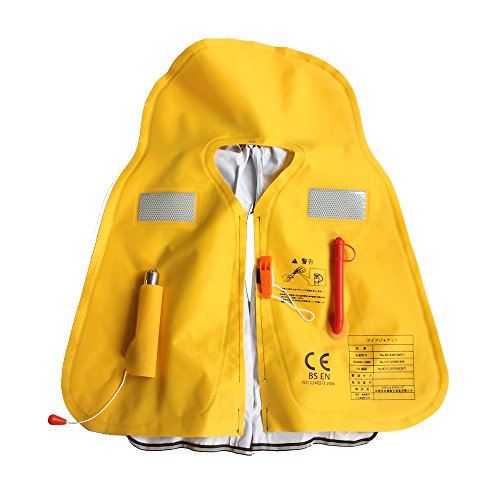 Premium Quality Manual Inflatable Life Jacket Classic Design Life Vest Inflate Survival Aid PFD 275N Buoyancy XXXL Size fo...