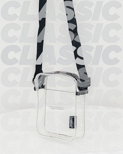Fydelity- Cute Clear Concert Bags for Women, Small Clear Bag for Stadium Events or Festival Shoulder Bag | Transparent Cle...