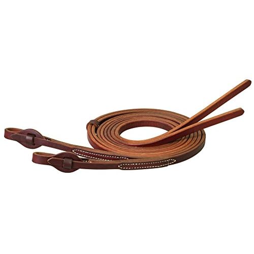 Weaver Leather Working Tack Extra Heavy Harness Leather Quick Change Reins, Golden Chestnut