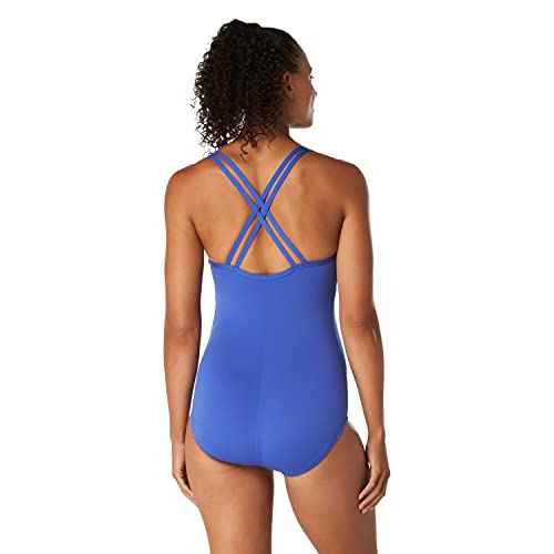 Speedo Women's Swimsuit One Piece Crossback Moderate Cut