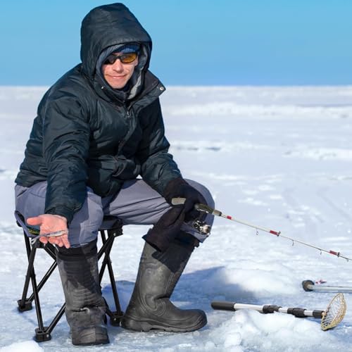 Generic 122Pcs Ice Fishing Rod Reel Combo, 24" Medium Light Ice Fishing Rod Kit with Ice Fishing Jigs, Lures for Trout, Wa...