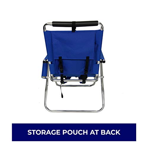 Tuscany Pro Backpack Fishing Chair - Portable Folding Ultra Light Chair with Padded Carrying Straps & Padded Lumbar Suppor...