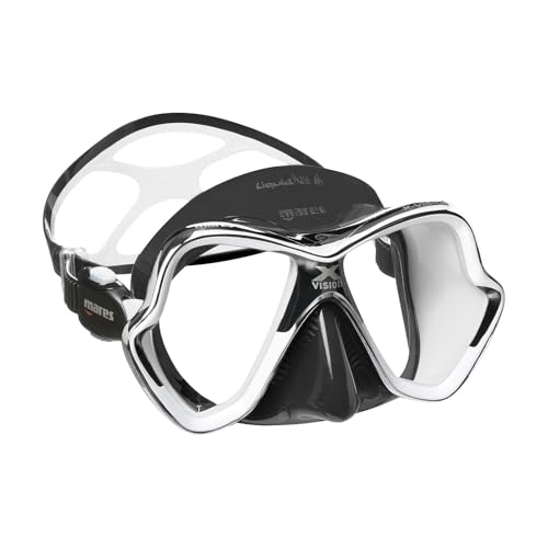 MARES X-Vision Chrome Liquidskin Scuba Diving Mask | Secure Grip, Hydrodynamic Design | Snorkeling, Water Sports, Underwater