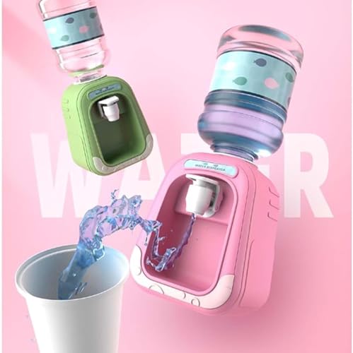 190ml Mini Water Dispenser with Cup – 1:6 Scale Green Simulated Drink Dispenser, On/Off Switch Design, Ideal for Office or...
