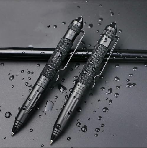 Lsqurel Tungsten Steel Tactical Pen for Glass Breaker Mutifunction Defense Pen (4 Pack)