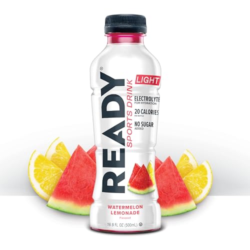 Ready® Sports Drink Light – The Ultimate Low-Calorie Hydration Drink with 4 Different Electrolytes – No Added Sugars – Nat...