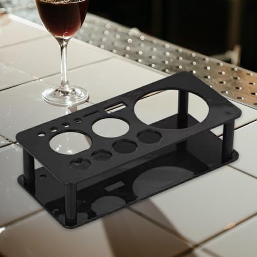 KLKCMS Professional Cocktail Shaker Stand, Bartender Kits Storage Stand, Bartending Tool Holder for Bar Cocktail, Black