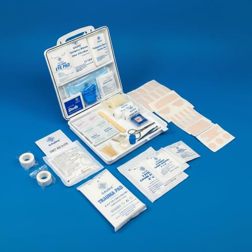 M2 BASICS Premium First Aid Kit, 321 Pieces, All Purpose Kit with Hard Case for Home, Car, Business, School, Office & Vehicle