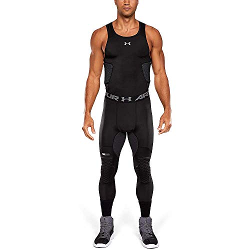 UNDER ARMOUR Men's Full Length Basketball Tights, Padded Knee Protection, Adult Sizes