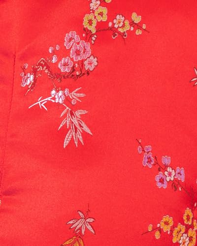 Girls Chinese New Year Dress Long Sleeve Cheongsam Tang Suit Traditional Outfit Spring Festival Qipao
