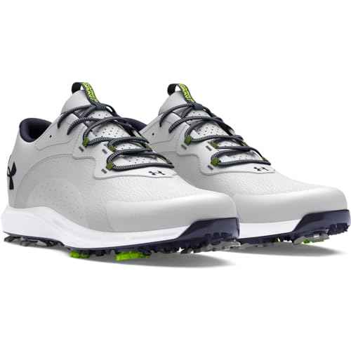 Under Armour Men's Charged Draw 2 Cleat, (102) Halo Gray/Halo Gray/Midnight Navy, 7.5, US