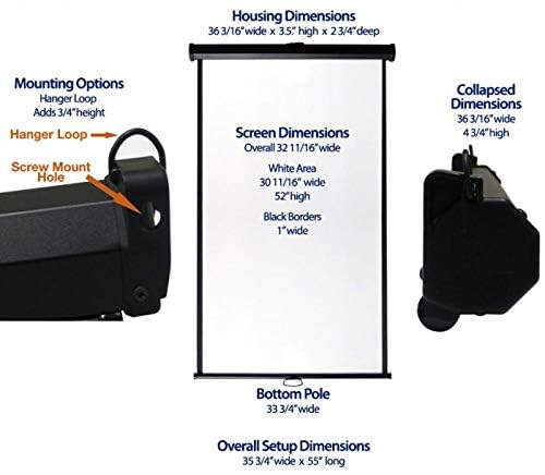 CFS Products Retractable White Photo ID Backdrop for Passport Photos (Wall/Ceiling)