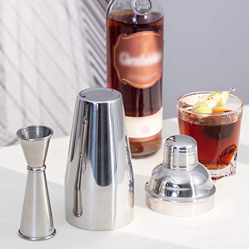 Briout Jigger for Bartending, Double Cocktail Jigger Japanese Premium 304 Stainless Steel Jigger 2 OZ 1 OZ with Measuremen...