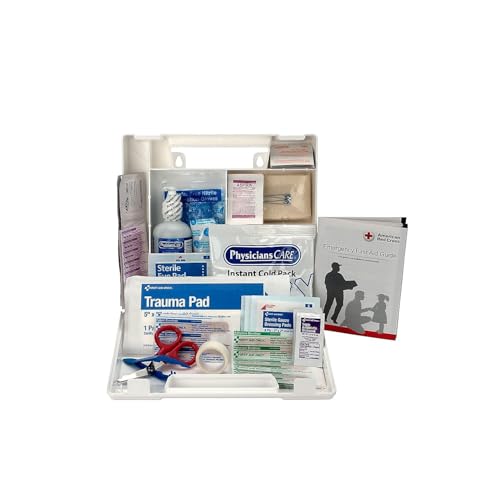 First Aid Only 223-U OSHA-Compliant First Aid Kit, All-Purpose 25-Person Emergency First Aid Kit for Business, Worksite, H...