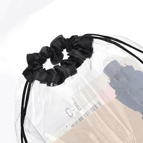 starfa lab 2 Pack Clear Drawstring Bags for Stadium Events,See Through Waterproof PVC Backpack for Men and Women,Ideal for...