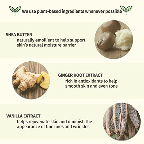 HEMPZ Body Lotion - Vanilla & Ginger Daily Moisturizing Cream, Shea Butter Hand and Body Moisturizer - Hemp Lotion - Skin Care P